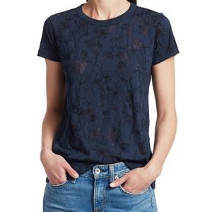 rag & bone. All Over Poppy Print Graphic Tee. Size L
